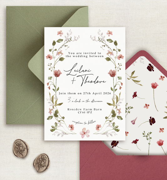 Rosedew Main Invitation Suite