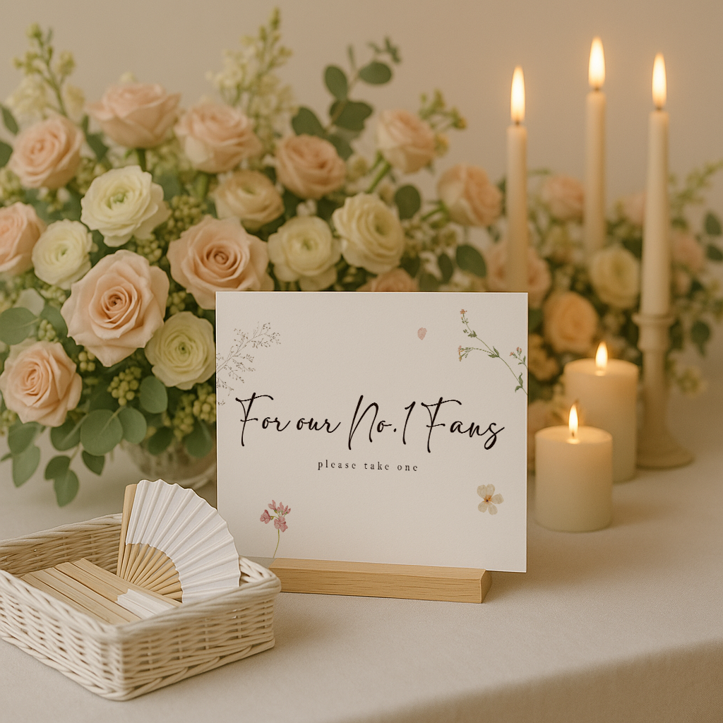 For our no.1 Fans Wedding Sign