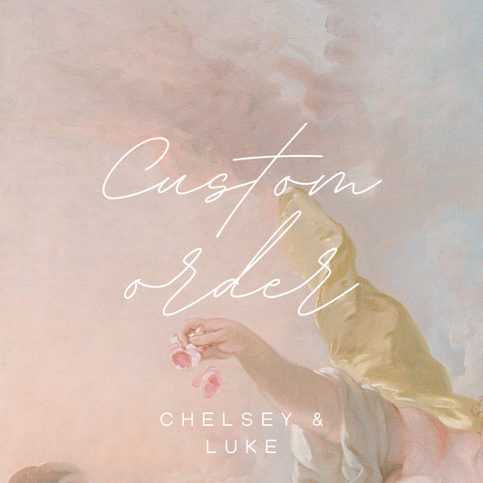Custom order for Chelsey & Luke