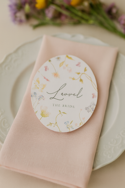 Meadow Oval Place Name Cards