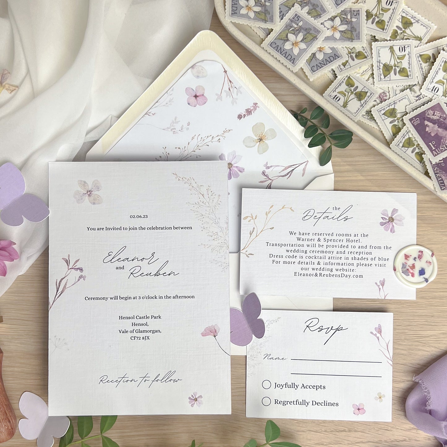 The Eleanor Sample Pack - Invitation