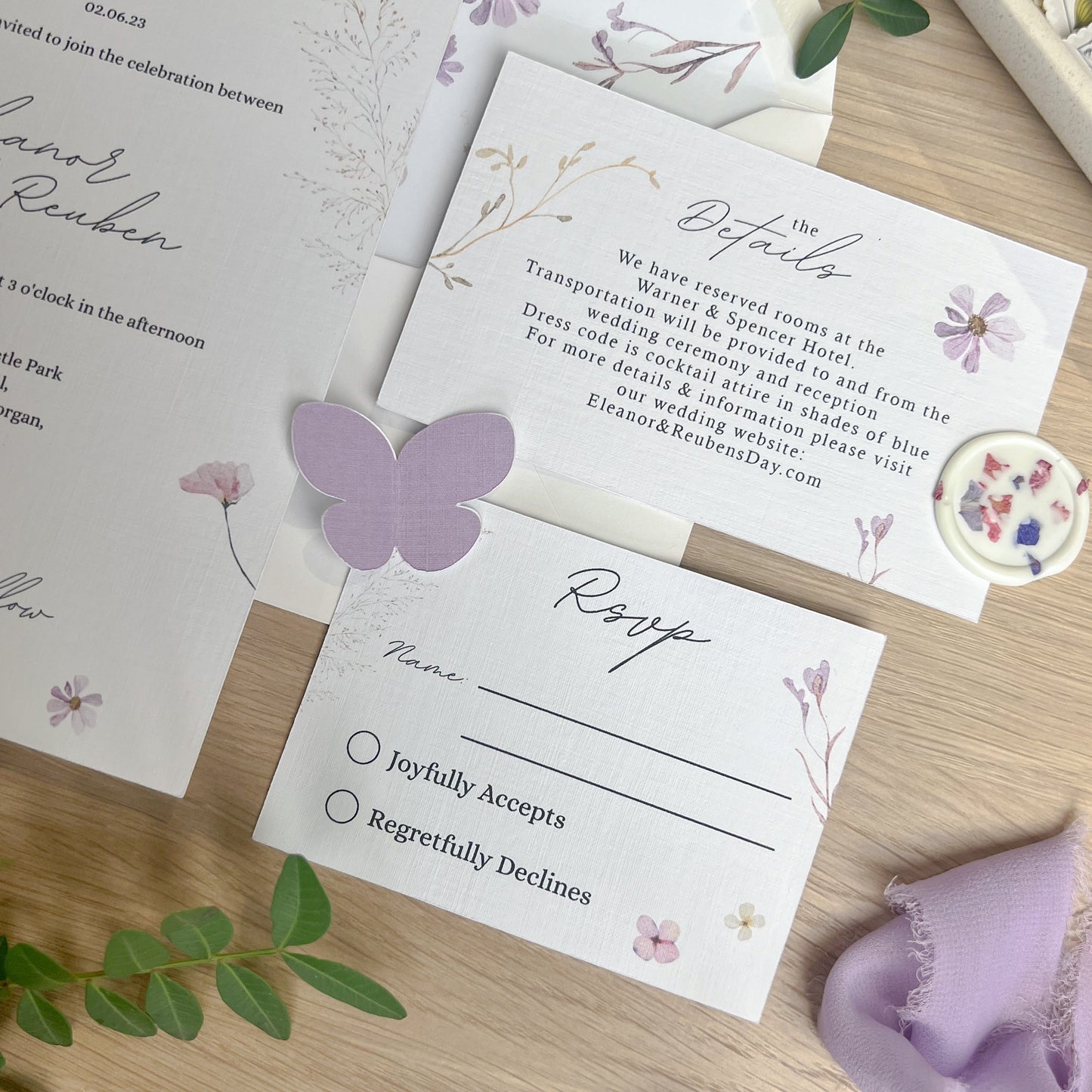 The Eleanor Sample Pack - Invitation