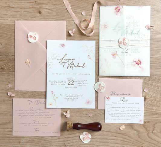 Lauren Wedding Invitation Suite