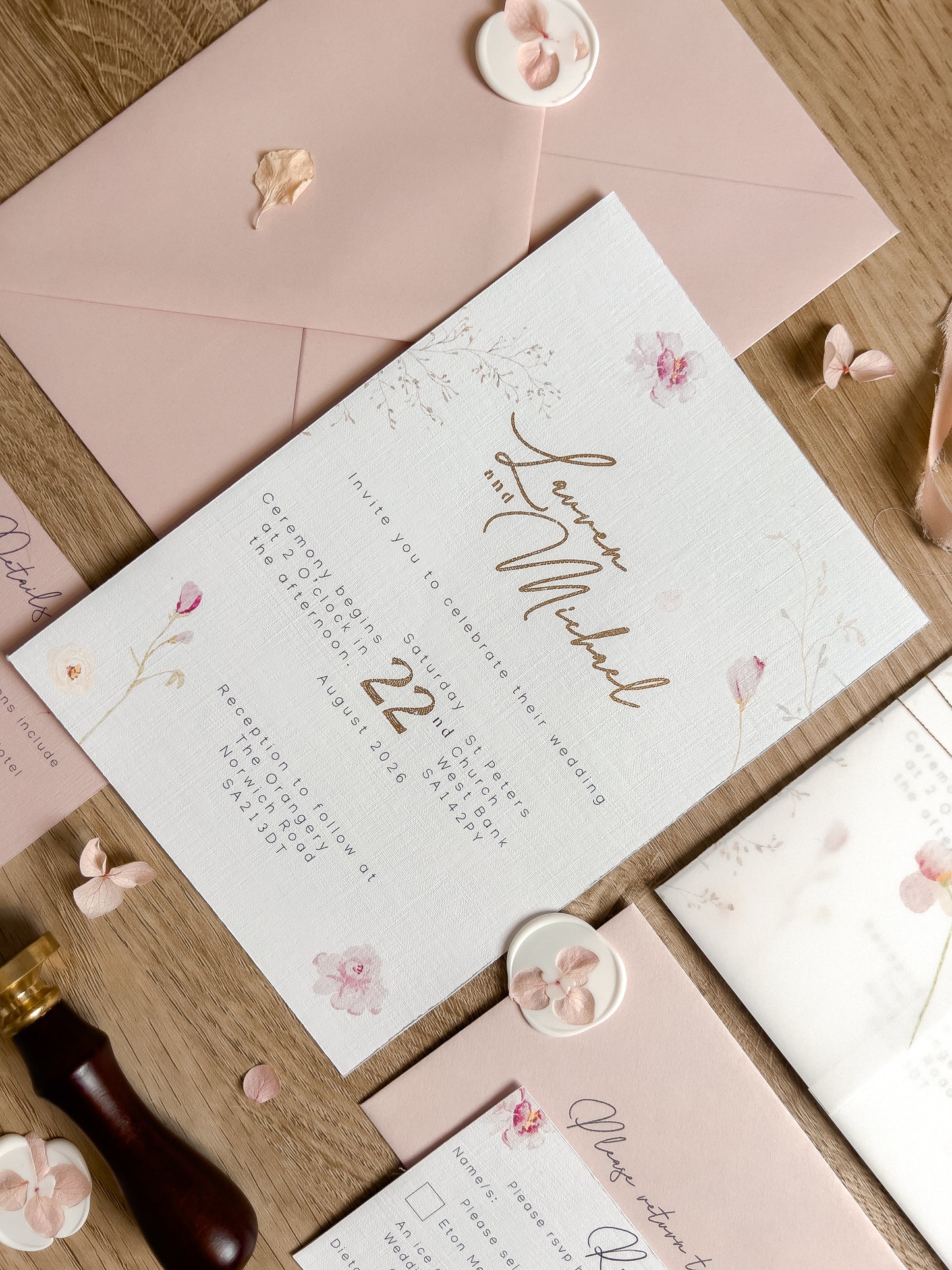 Lauren Wedding Invitation Suite