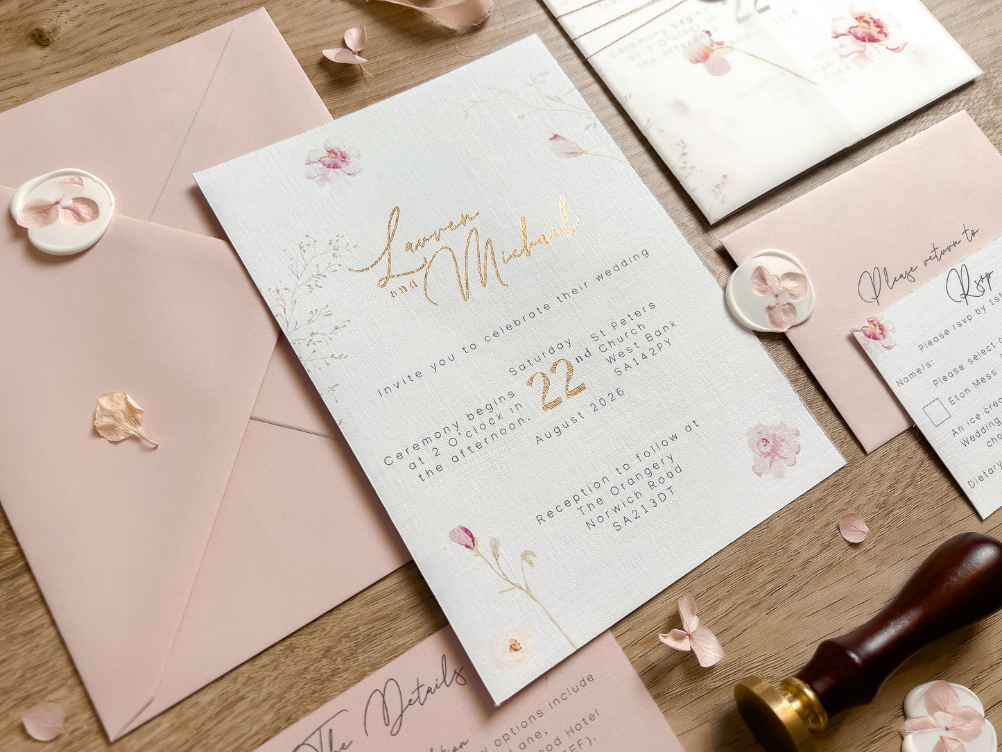Lauren Wedding Invitation Suite