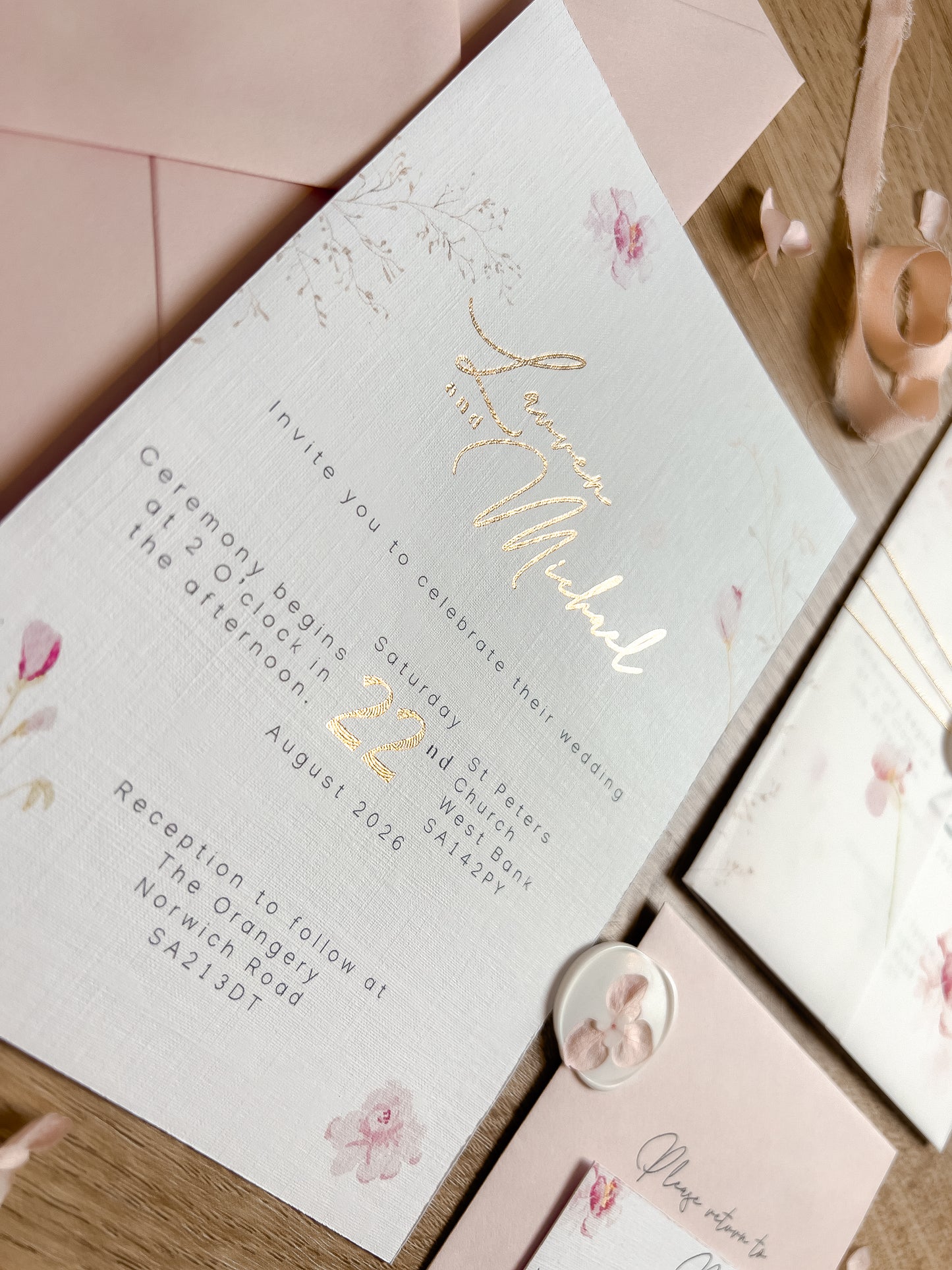 Lauren Wedding Invitation Suite