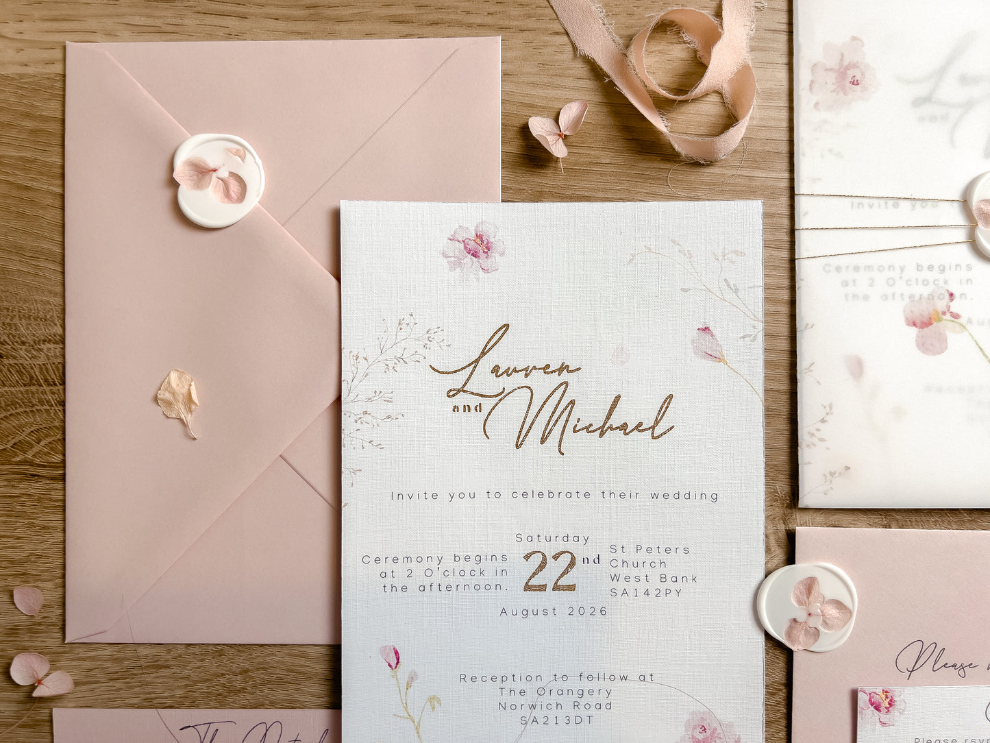 Lauren Wedding Invitation Suite