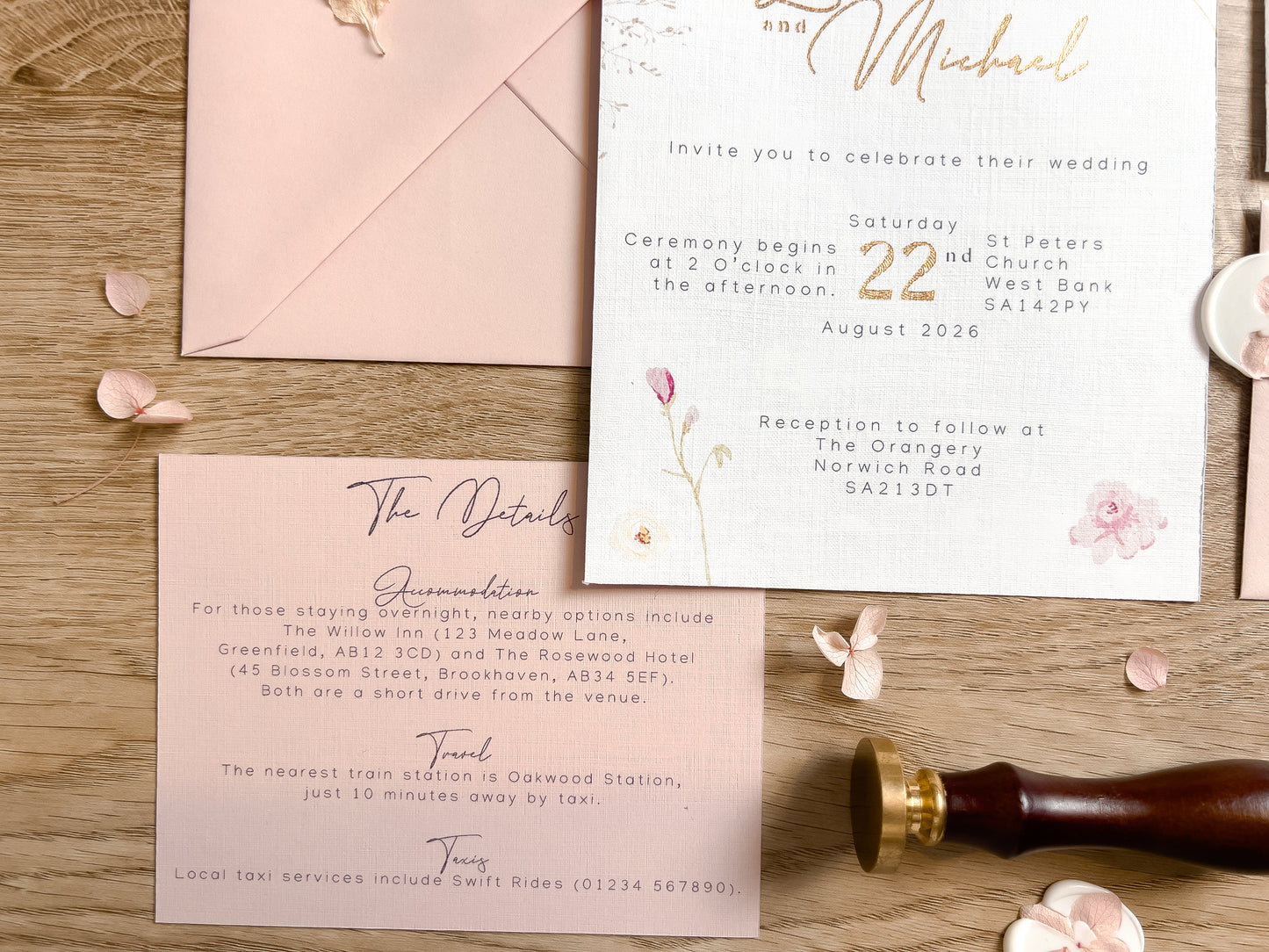 Lauren Wedding Invitation Suite