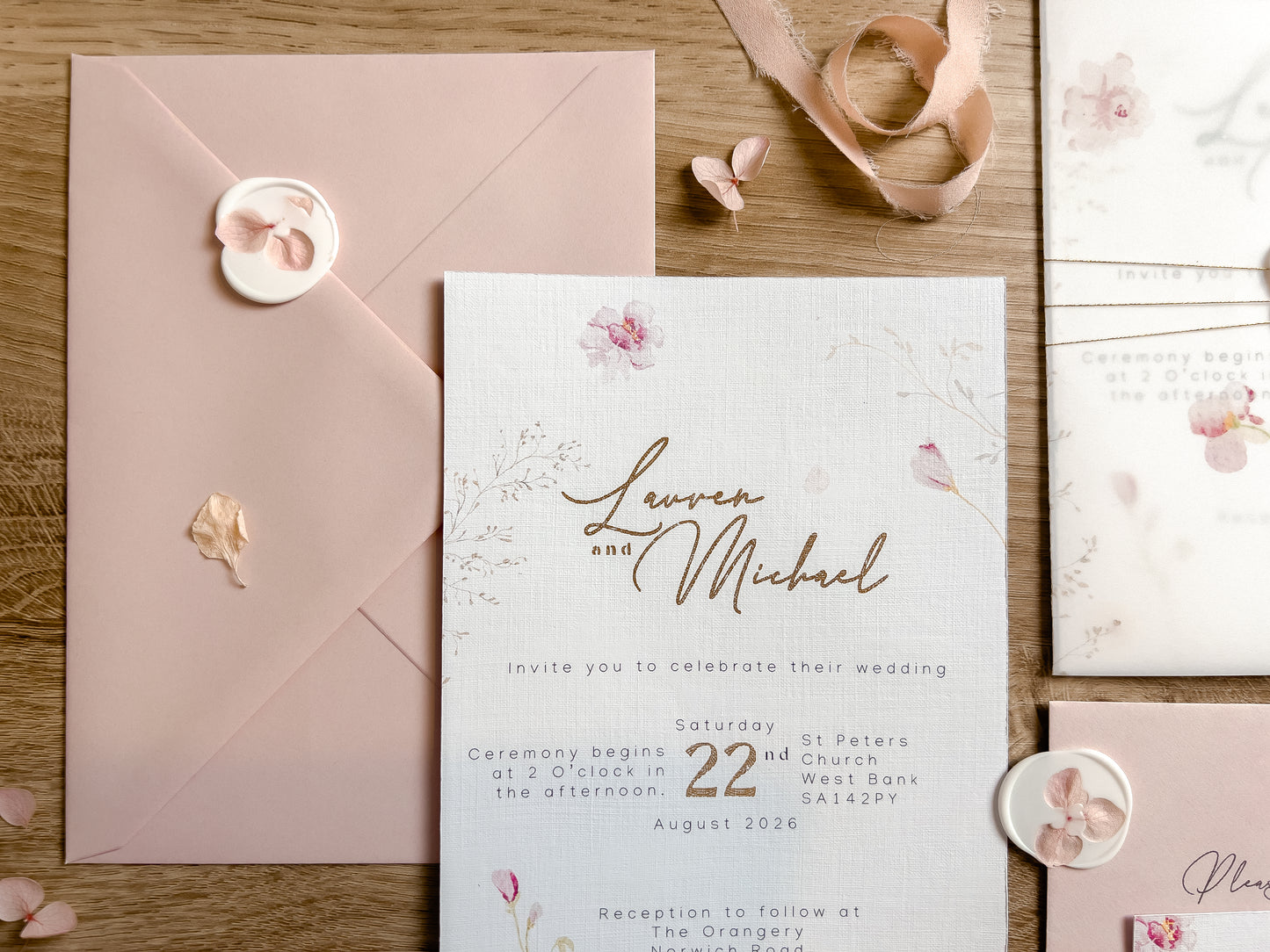 Lauren Wedding Invitation Suite