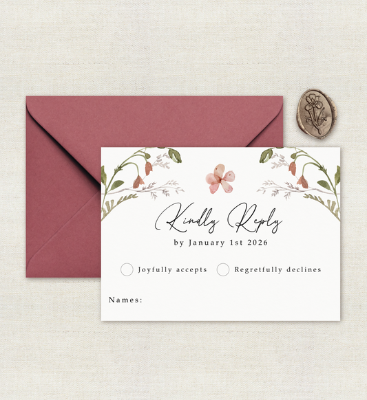 RSVP with Return Envelope