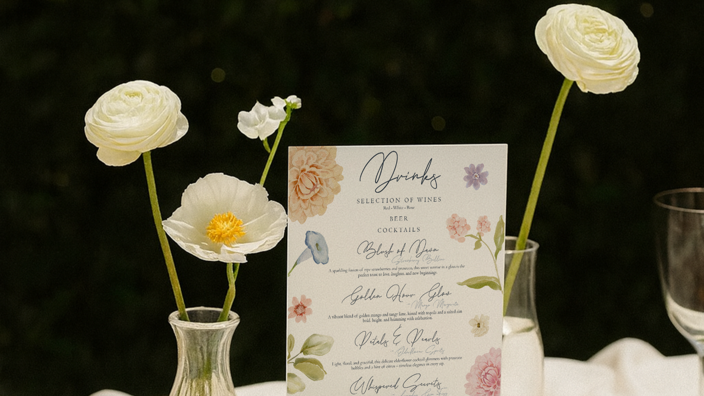 Emma Cocktail Bar Menu