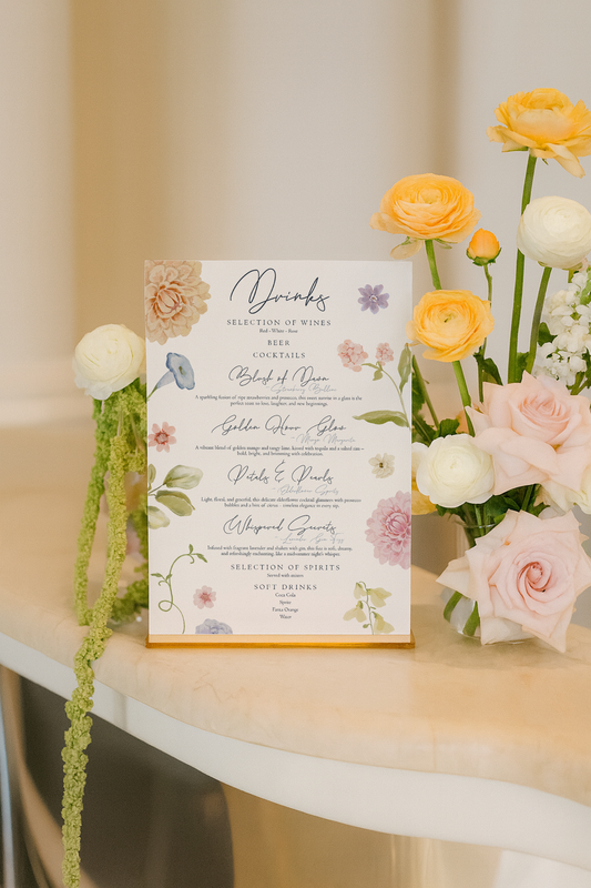 Emma Cocktail Bar Menu