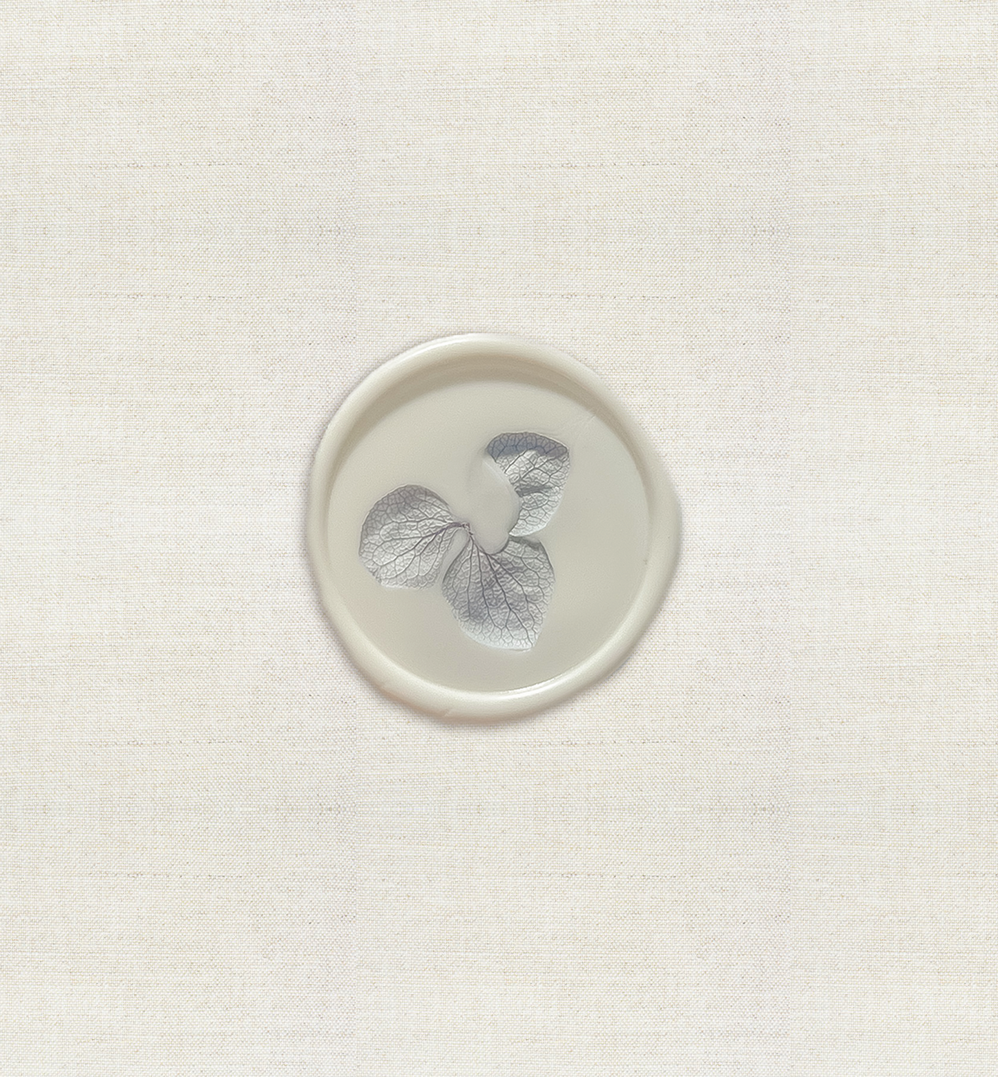 Blue Dried Hydrangea Wax Seal