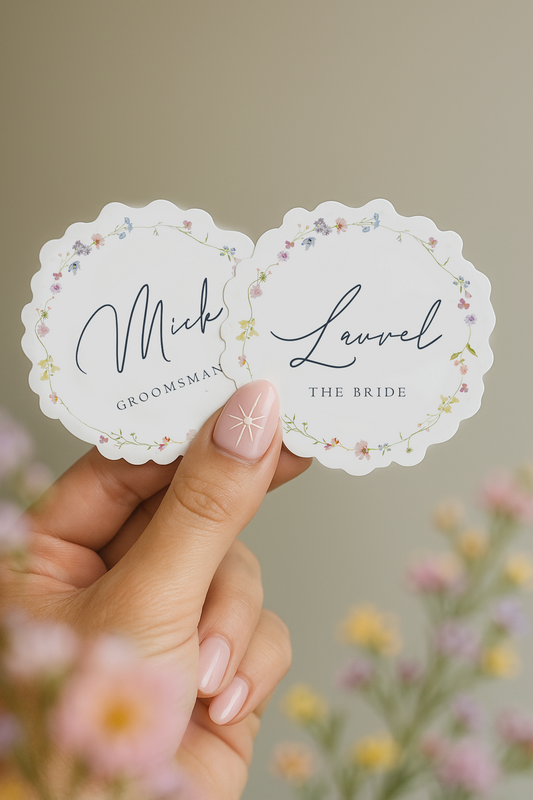 Meadow Wreath Die Cut Place Card