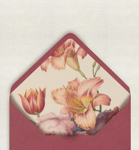 Floral Envelope Liner