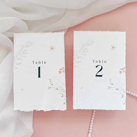 The Megan Deckled Table Number