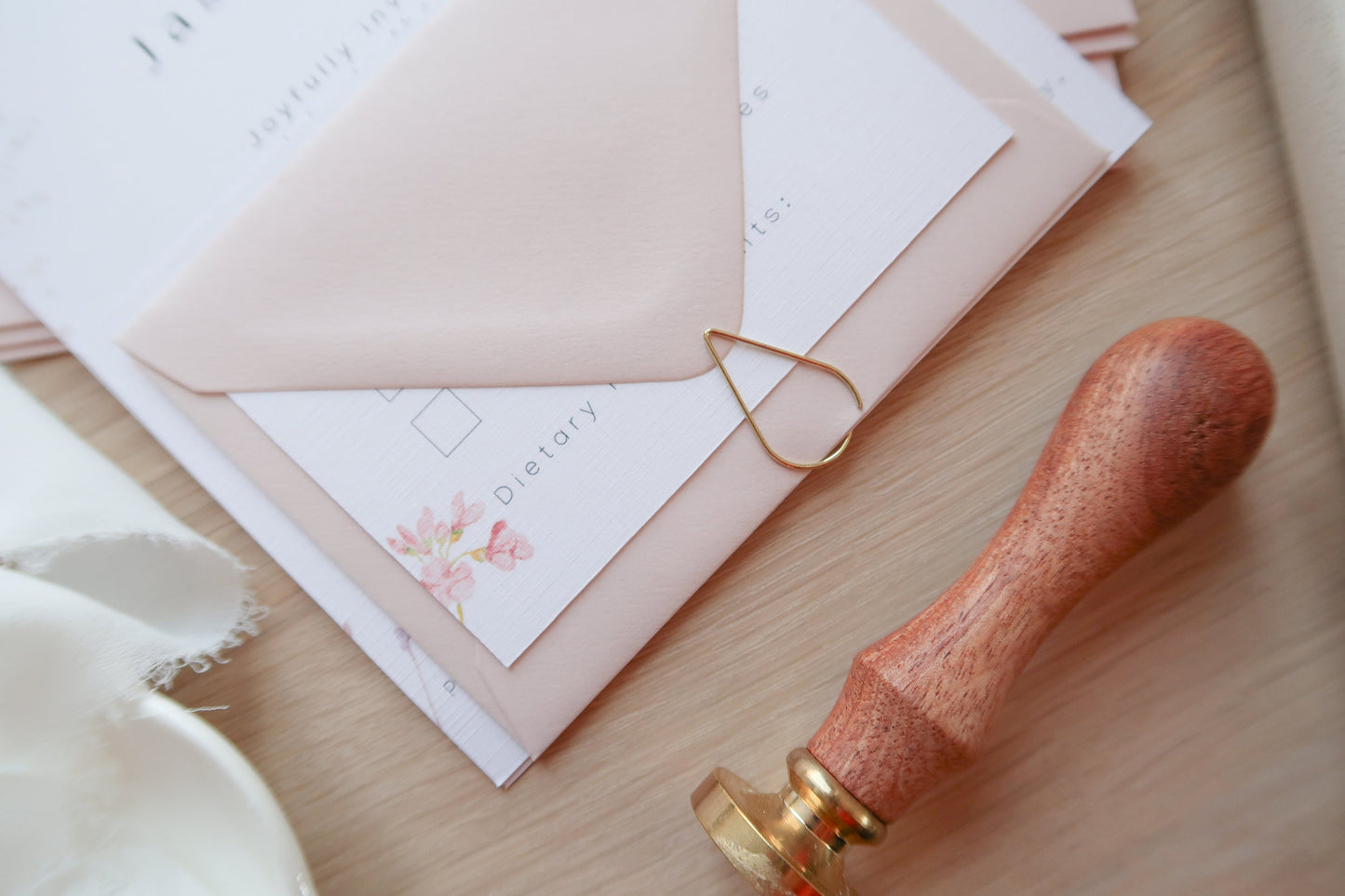 The Megan RSVP Card and Envelope