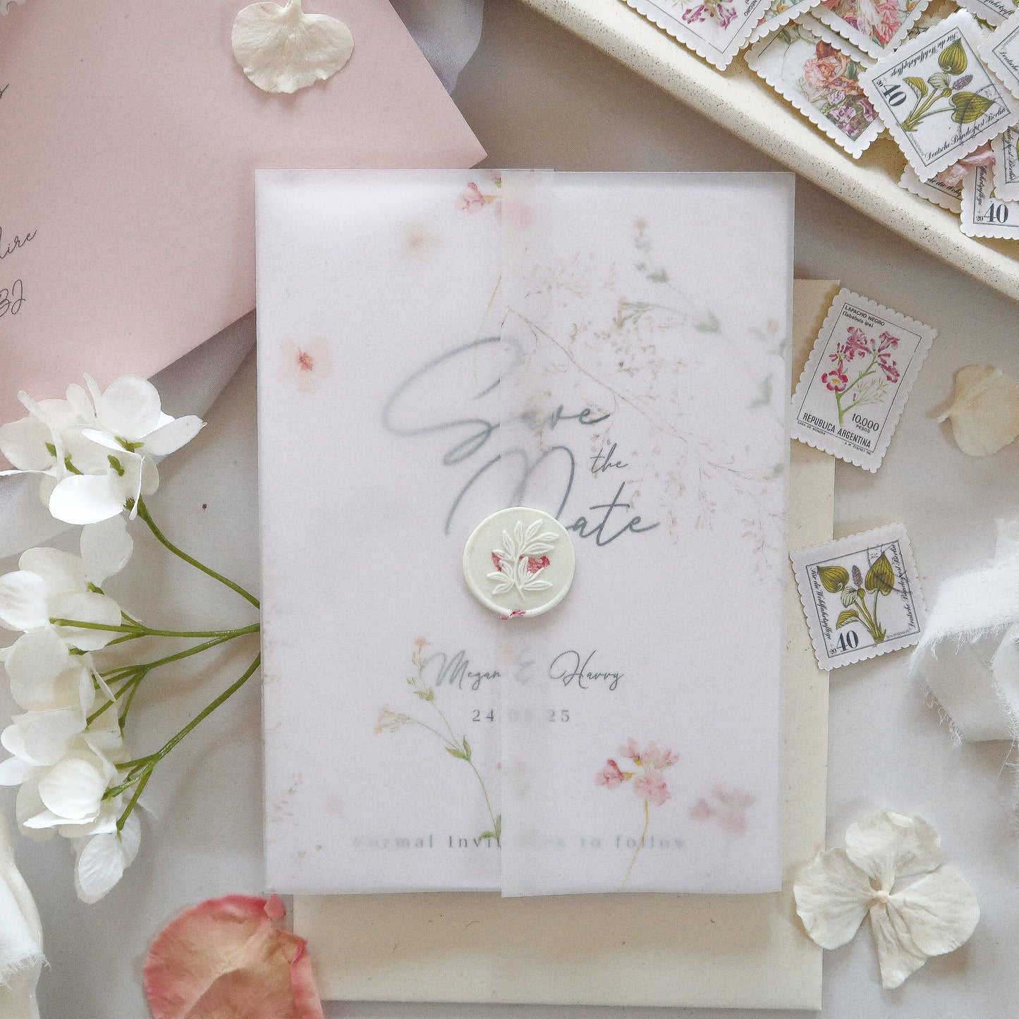 The Megan Save the Date A6