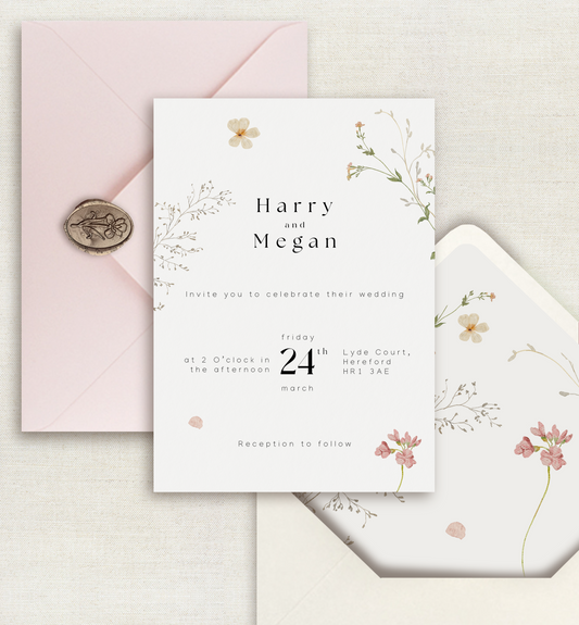 The Megan Sample Pack - Invitation