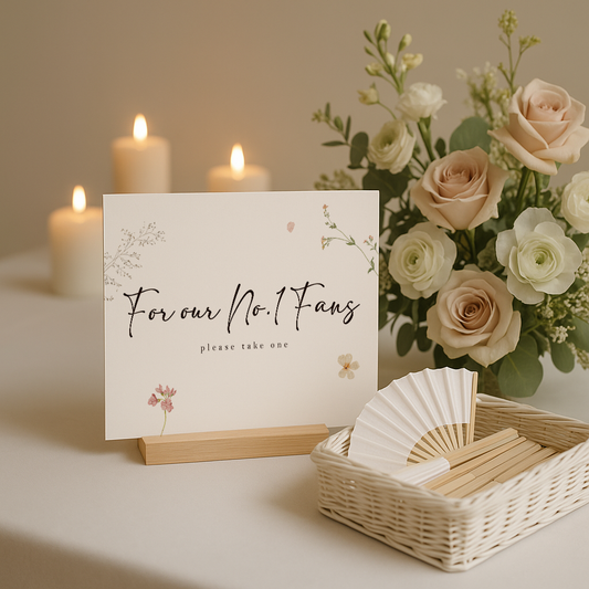 For our no.1 Fans Wedding Sign