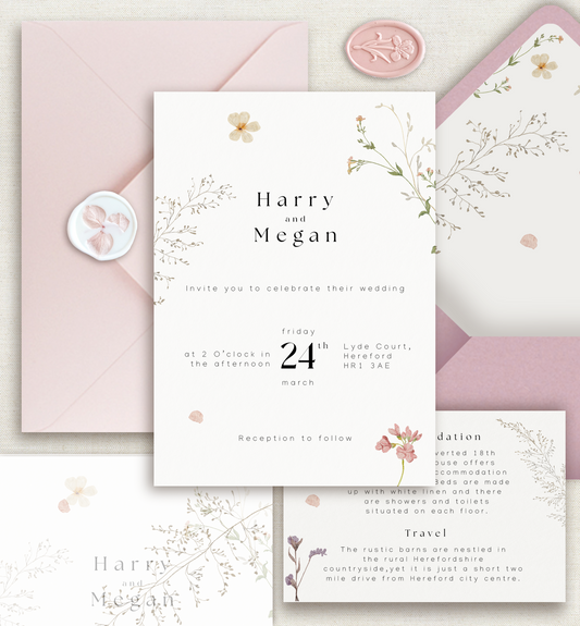 The Megan Wedding Invitation Suite