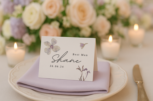 Eleanor Folded Place Card Name Tags