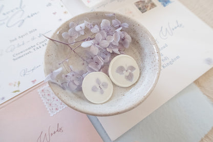 Blue Dried Hydrangea Wax Seal