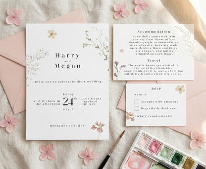 The Megan Sample Pack - Invitation