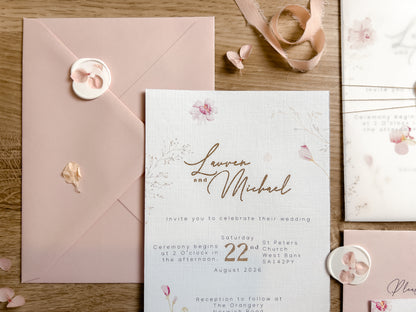 Lauren Wedding Invitation Suite
