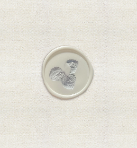 Blue Dried Hydrangea Wax Seal