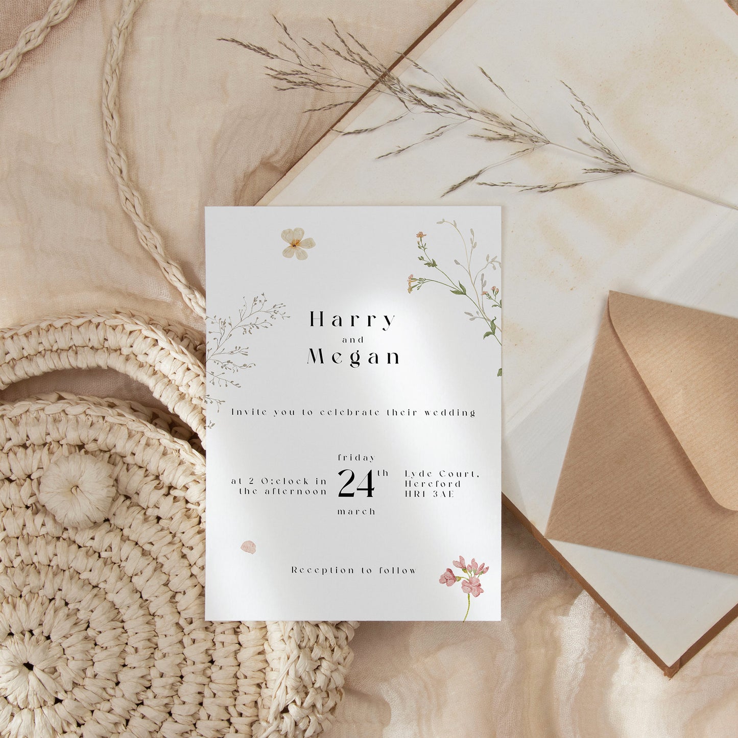 The Megan Sample Pack - Invitation