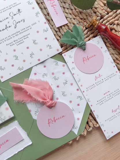 Camden Wedding Menu