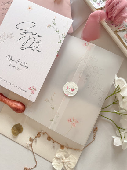 The Megan Save the Date A6