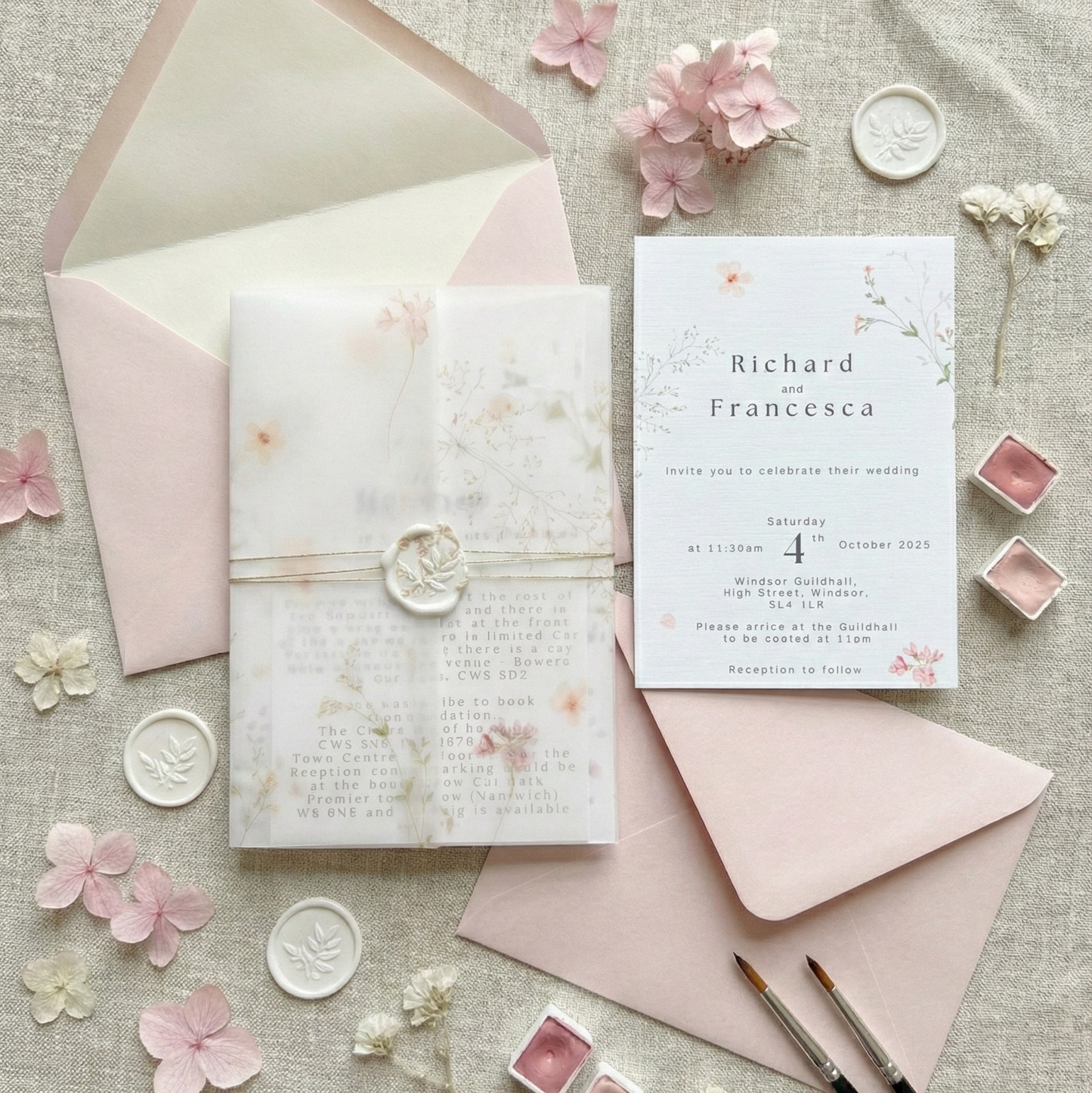 The Megan Sample Pack - Invitation